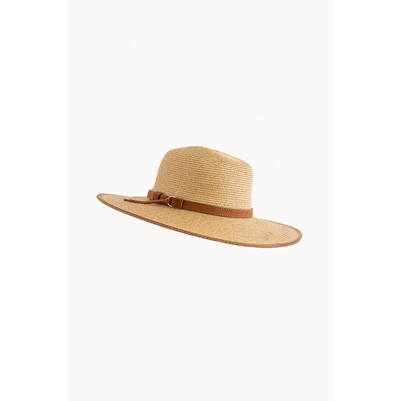 Suede Band Wide Brim Hat