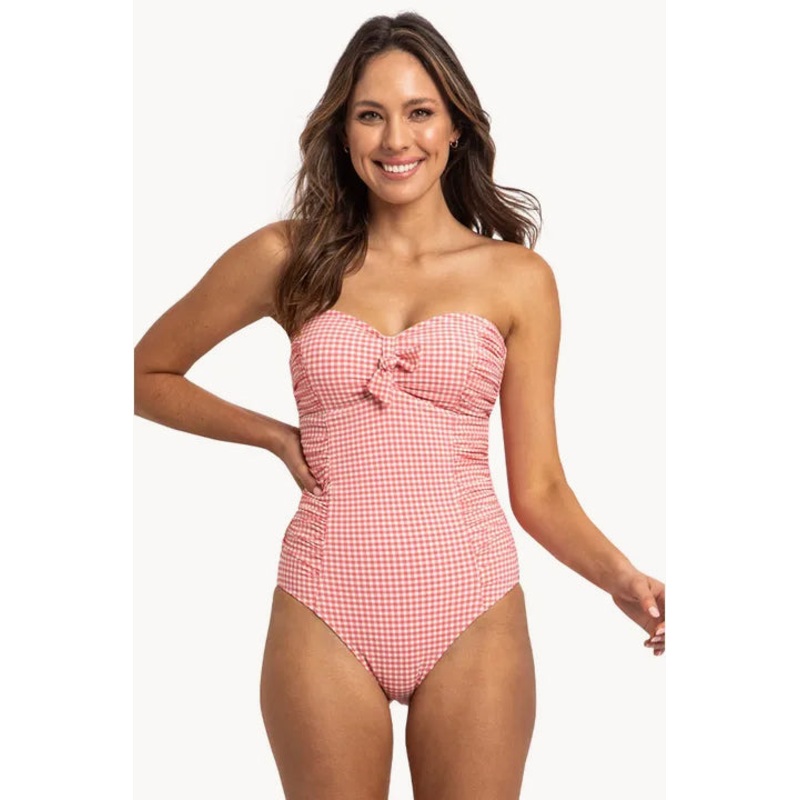 Gidget Ruched Bandeau One Piece
