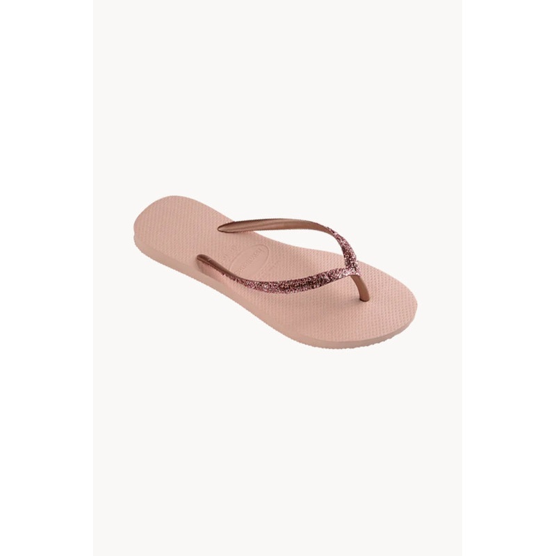 Girls Slim Metal Glitter Logo Thong