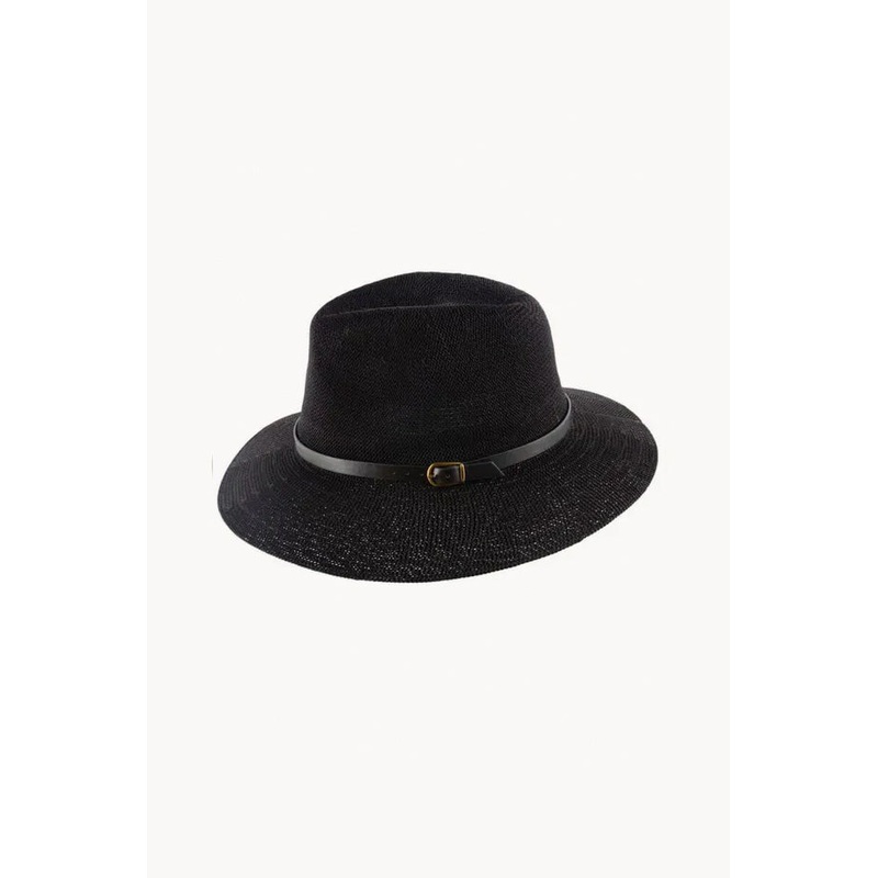 Knit Leather Band Fedora