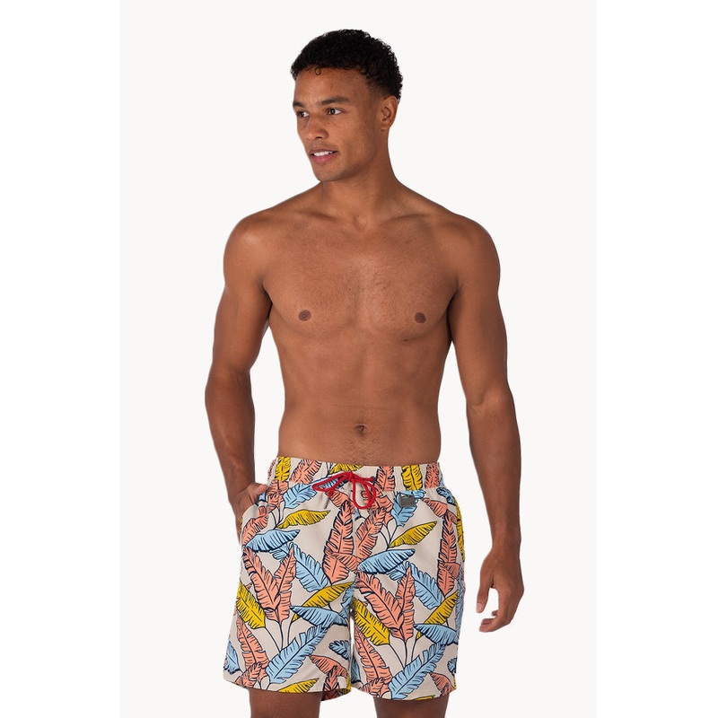 Mens Tropical Leaf Boardshort