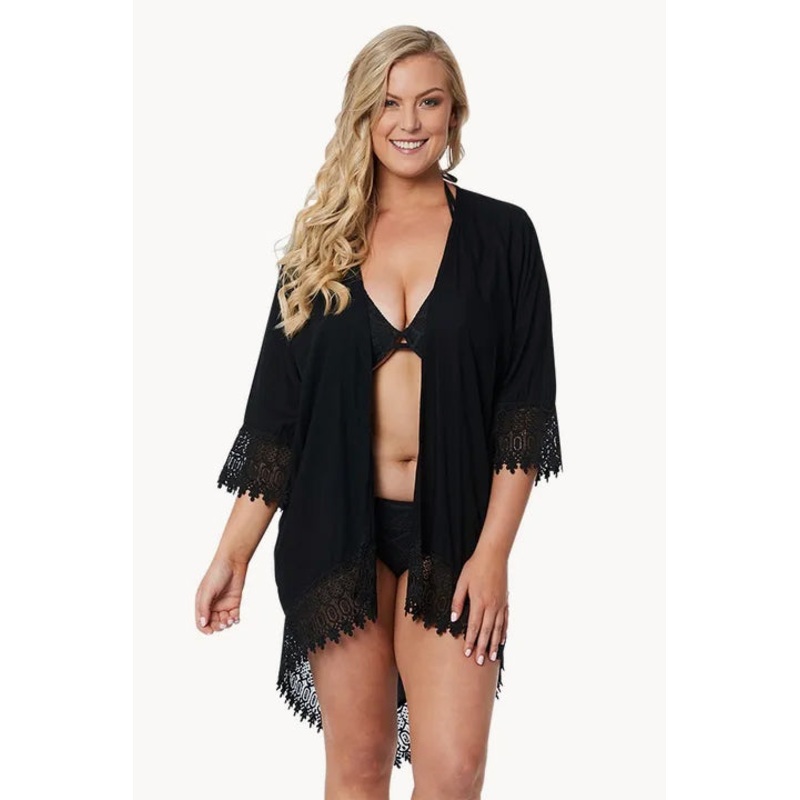 Plain Lace Ruby Kimono Jacket
