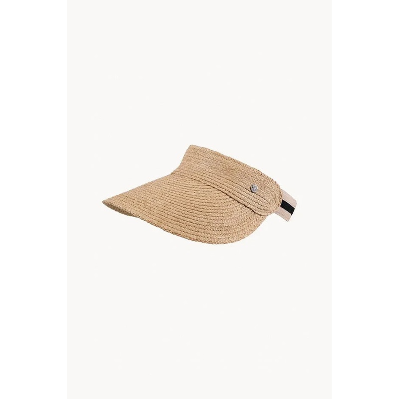 Raffia Wide Brim Visor