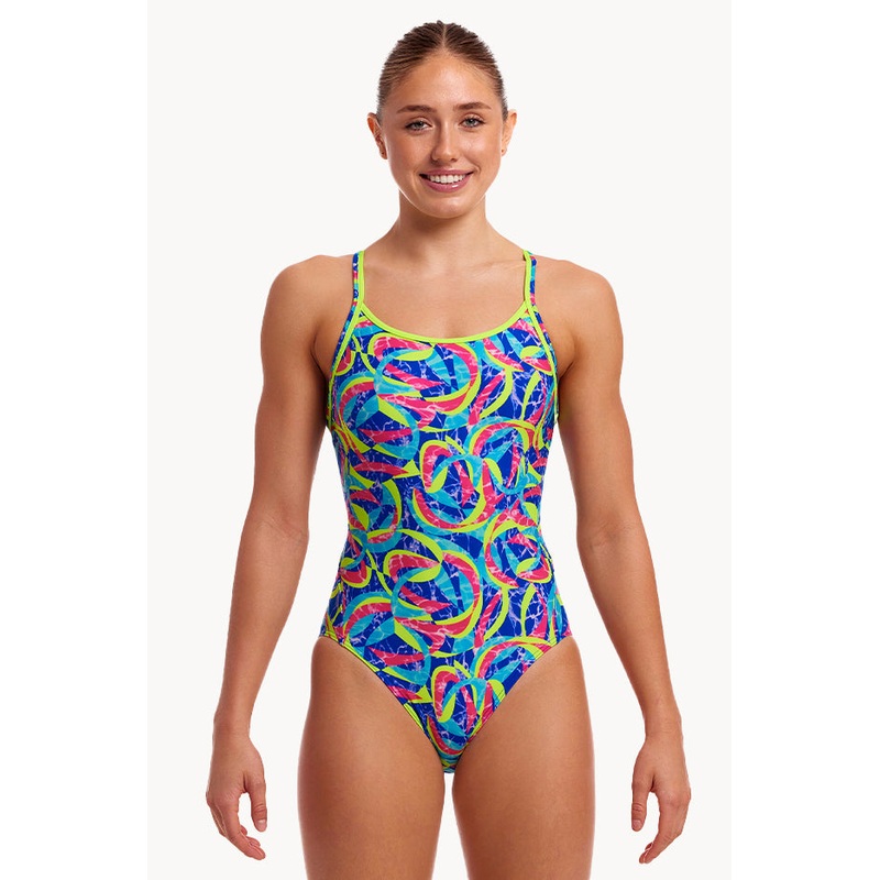 Choppy Waters Diamond Back One Piece