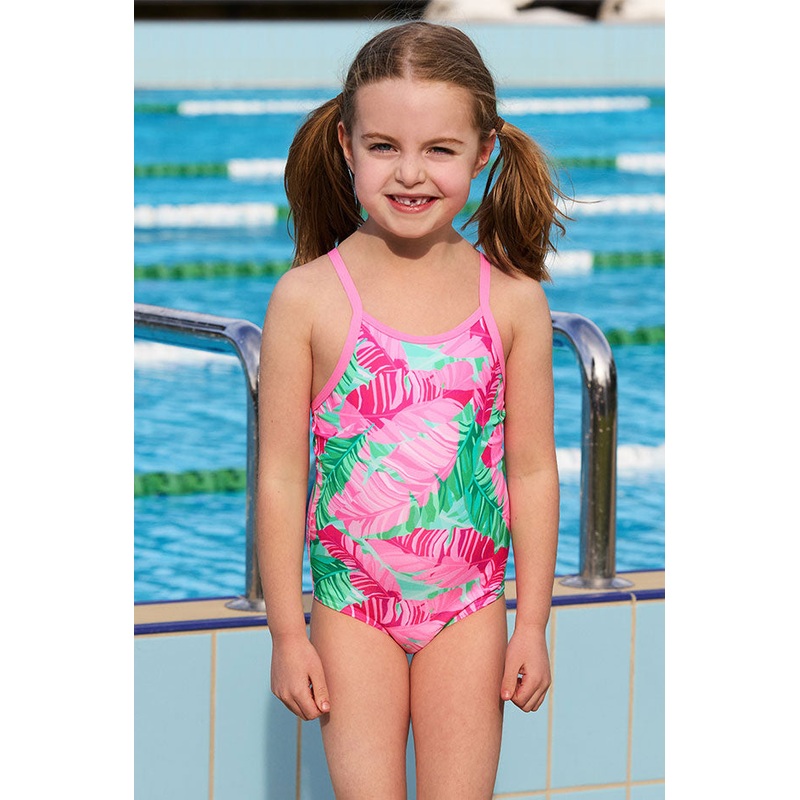 Girls Tropic Palm One Piece