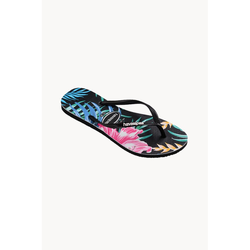 Kids Slim Floral Palm Thong