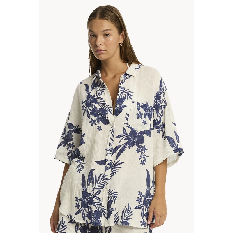Resort Linen Aloha Shirt
