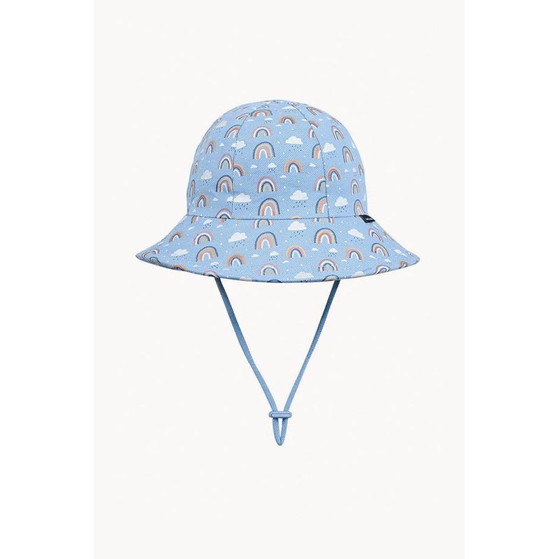 Girls Rainbow Ponytail Bucket Hat