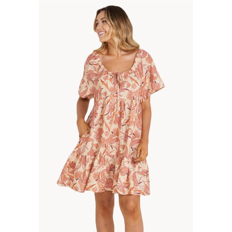 Persian Paisley Clara Tiered Dress