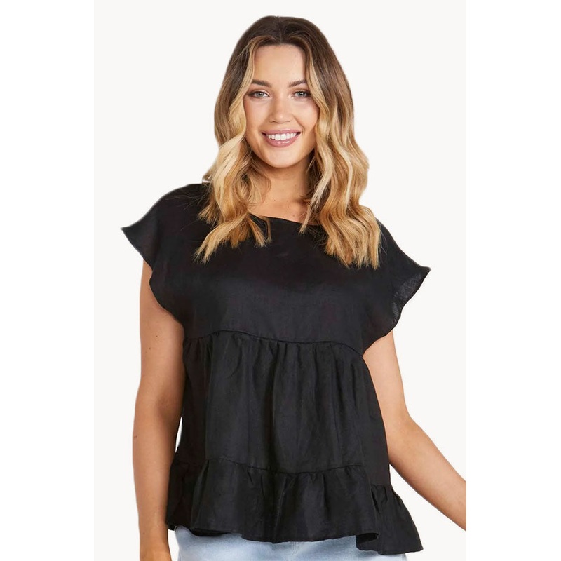 Plain Alina Tiered Top