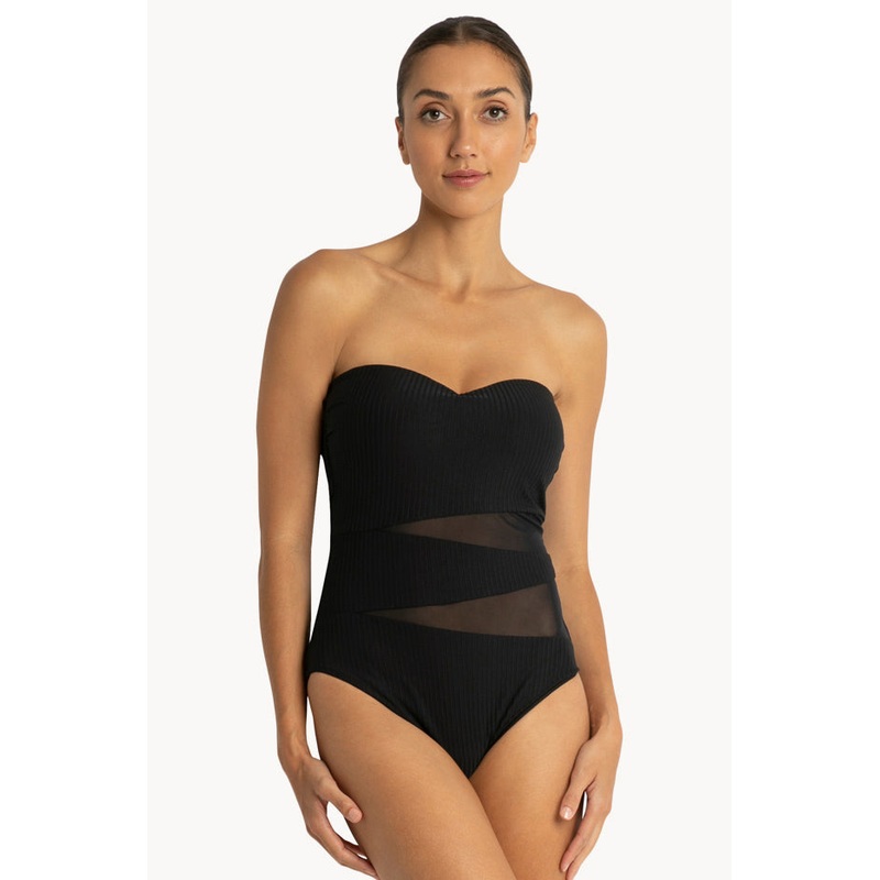 Reset D/DD Cup Spliced Bandeau One Piece