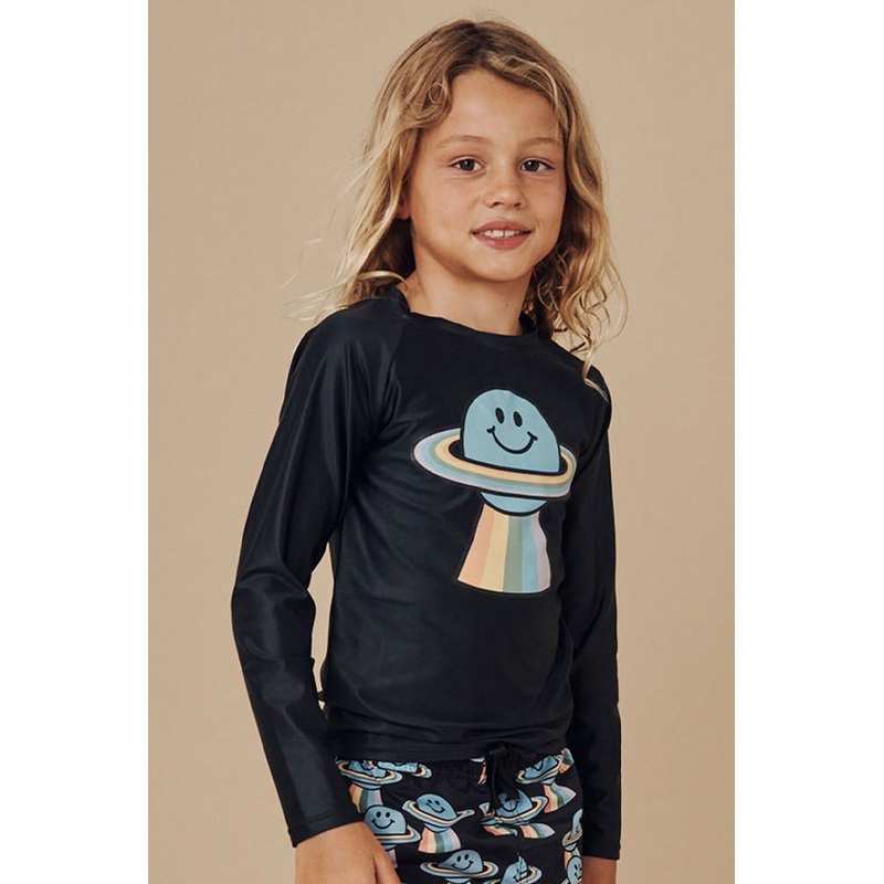 Toddler Boys Rainbow Planet Long Sleeve Suntop
