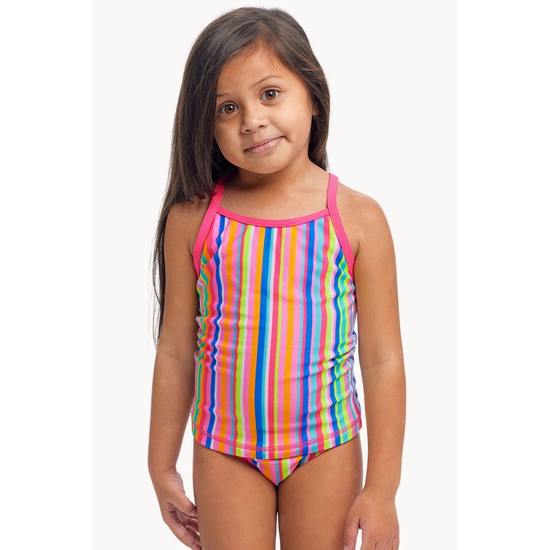 Girls Join The Line Tankini Set