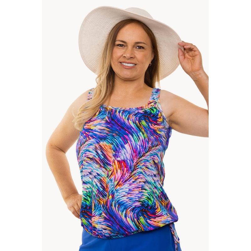Rainbow Waves Tankini Separate