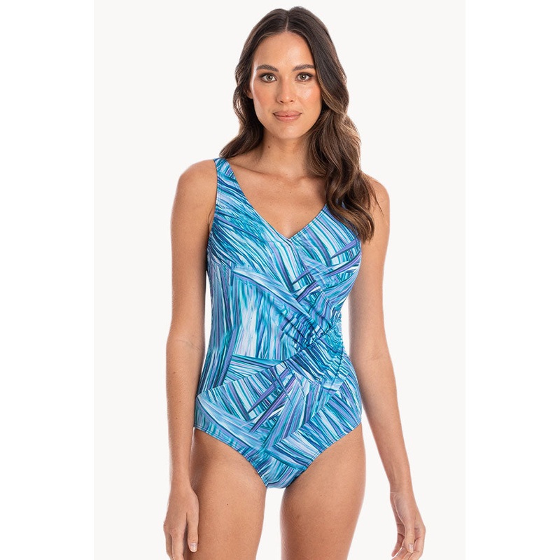 Delray Ruched Cross Over One Piece