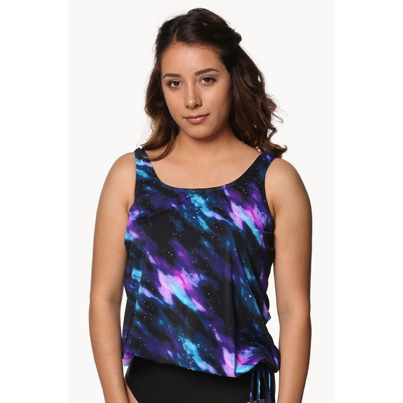 Galaxy Gazing D/DD Cup Blouson Tankini Separate