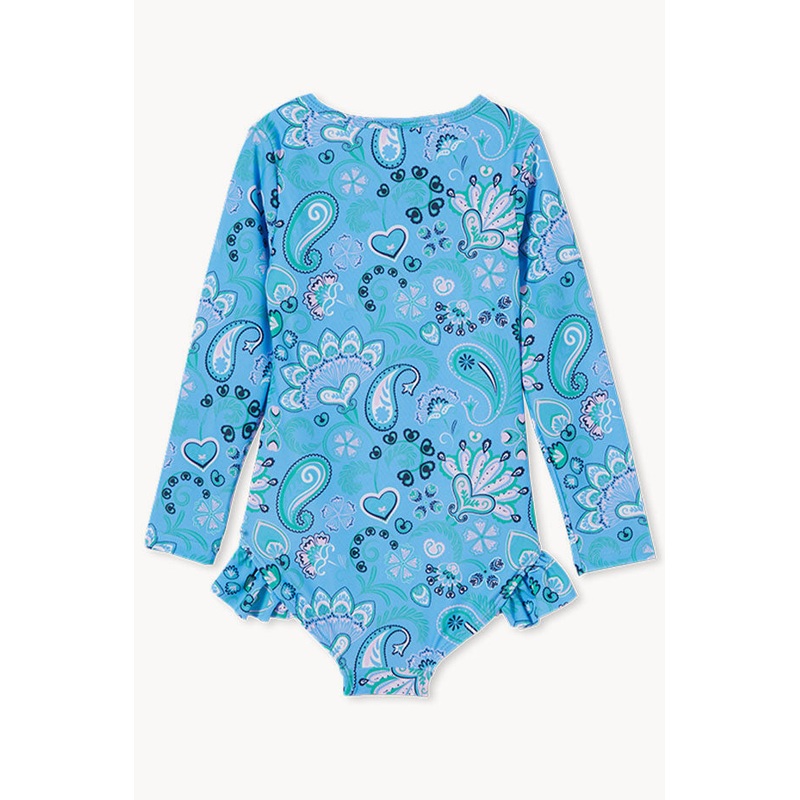 Girls Summer Long Sleeve Sunsuit