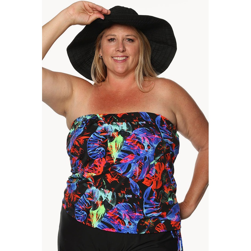 Neon Lights Blouson Tankini Separate +
