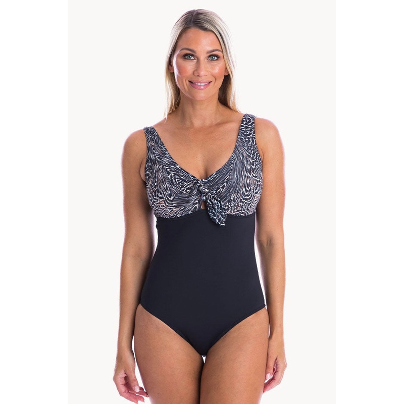 Peking Duck Tie Front One Piece