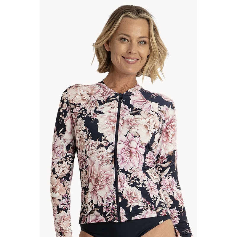 Chiara Long Sleeve Zip Suntop