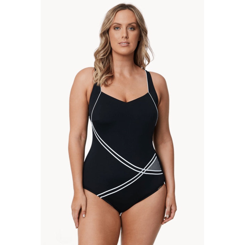 E Cup White Pipe One Piece