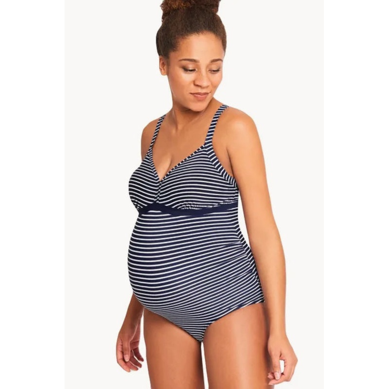 Maternity Stripe One Piece