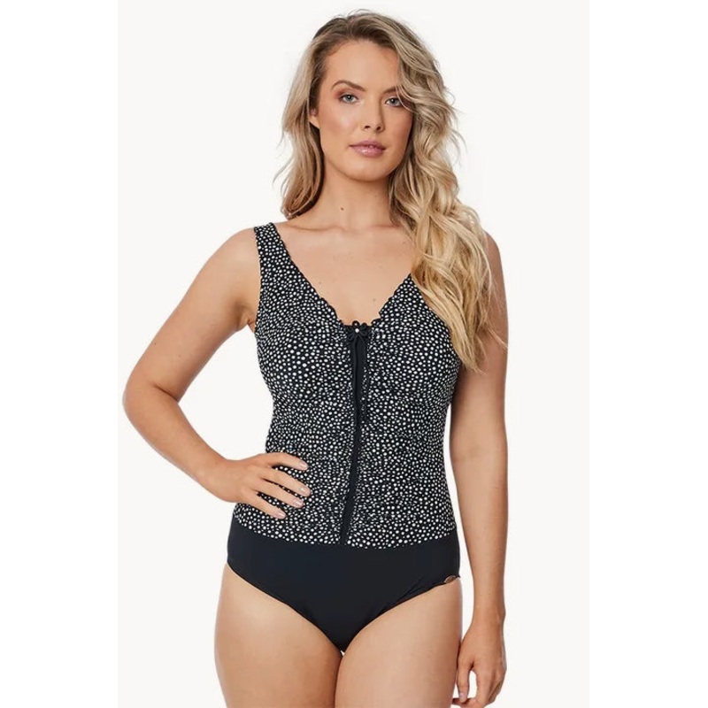 Spot D Cup Ruffle One Piece