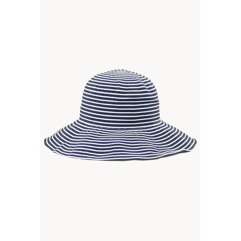Stripe Two Tone Ribbon Hat