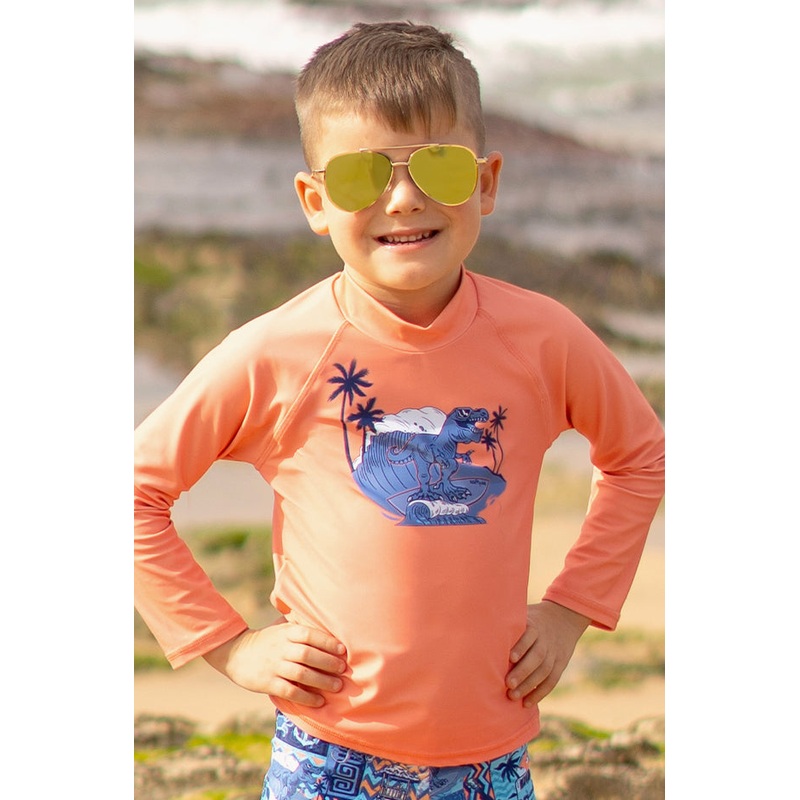 Boys Tiki Long Sleeve Suntop