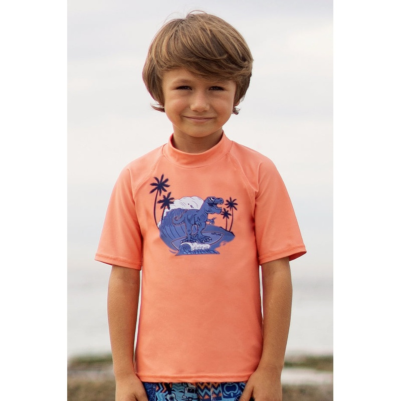 Boys Tiki Short Sleeve Suntop