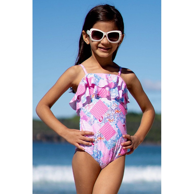 Girls Miss Dollhouse Frill Tube One Piece
