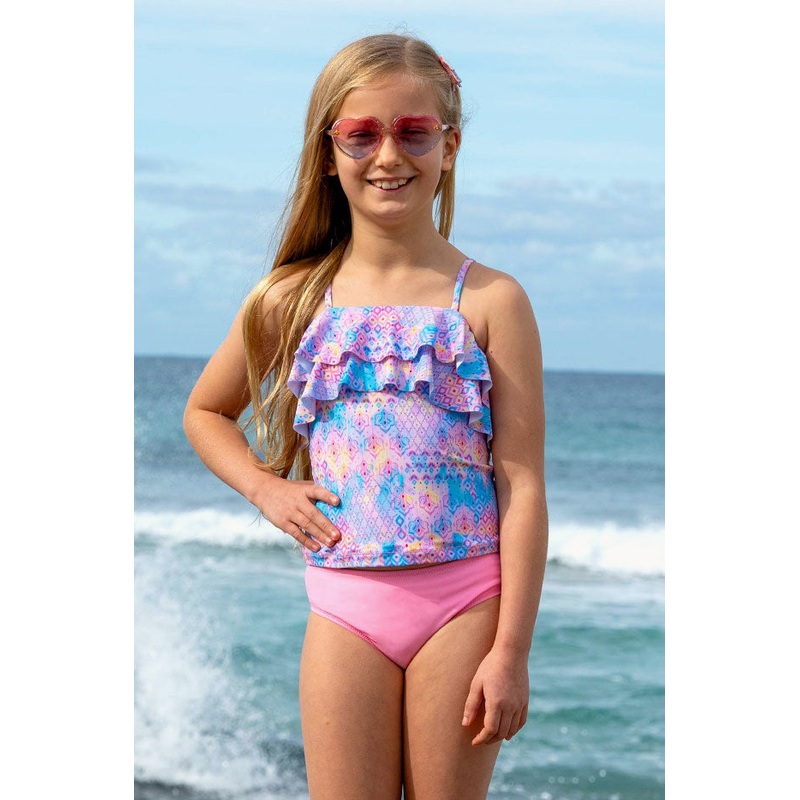 Girls Miss Sweetie Frill Tankini Set