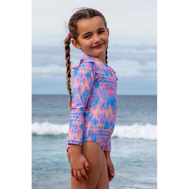 Girls Miss Sweetie Long Sleeve Sunsuit