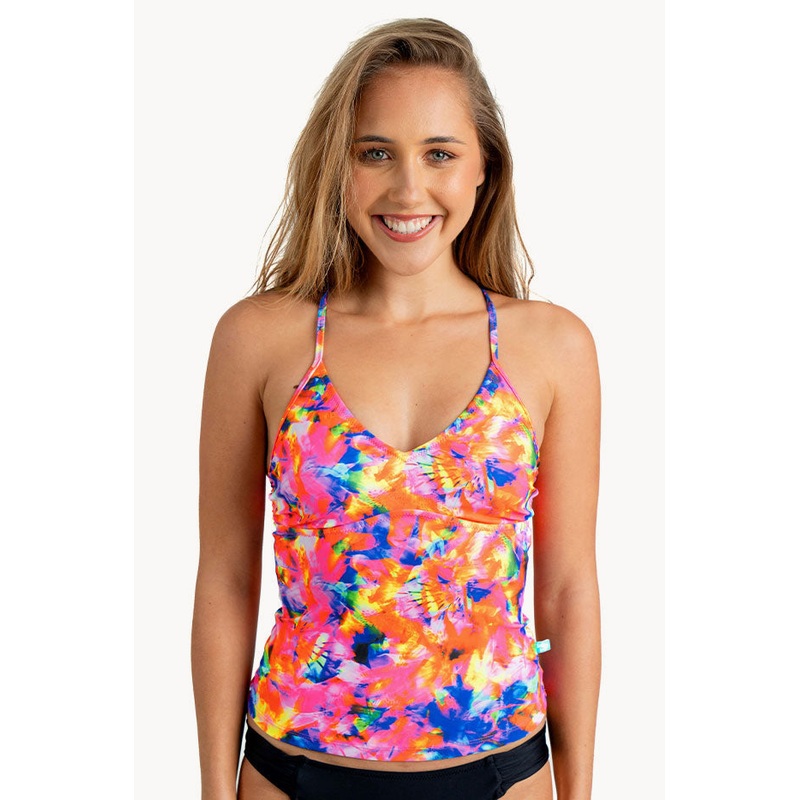 Ibiza Sunset Crossback Tankini Separate