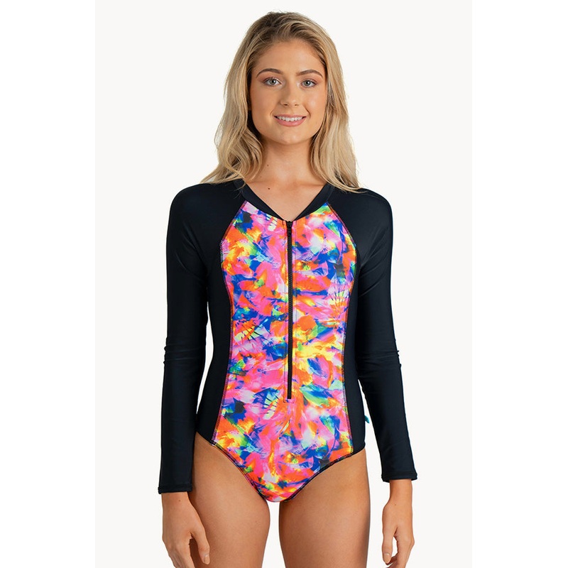 Ibiza Sunset Long Sleeve Sunsuit