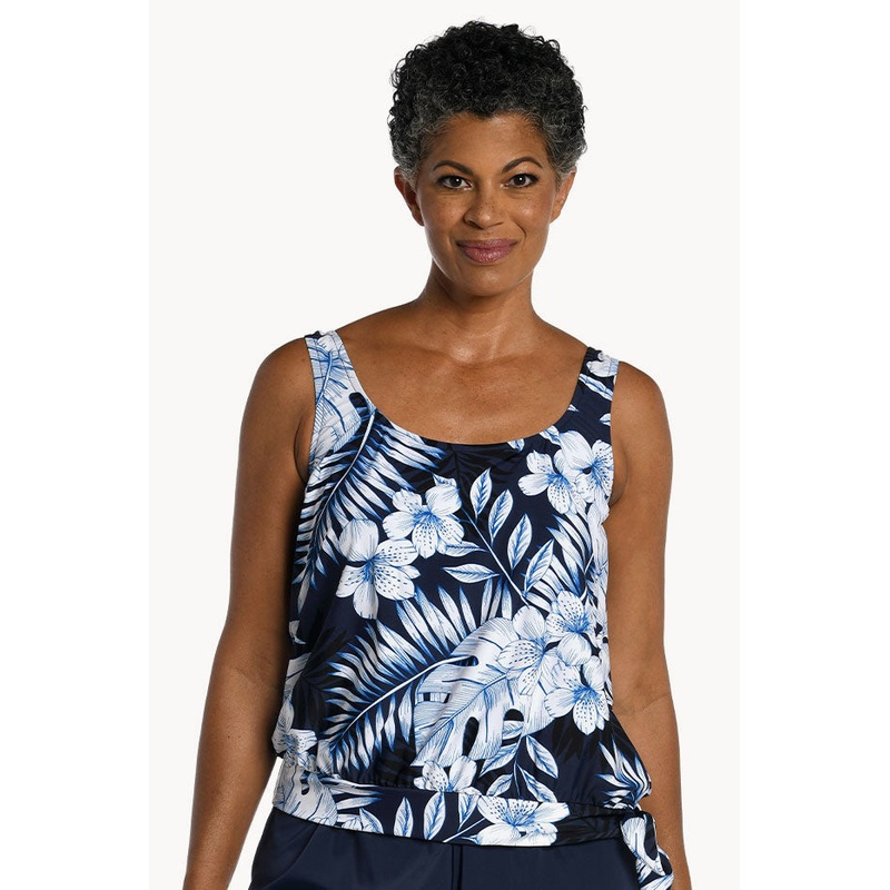 Moonlight Tropics Blouson Tankini Separate