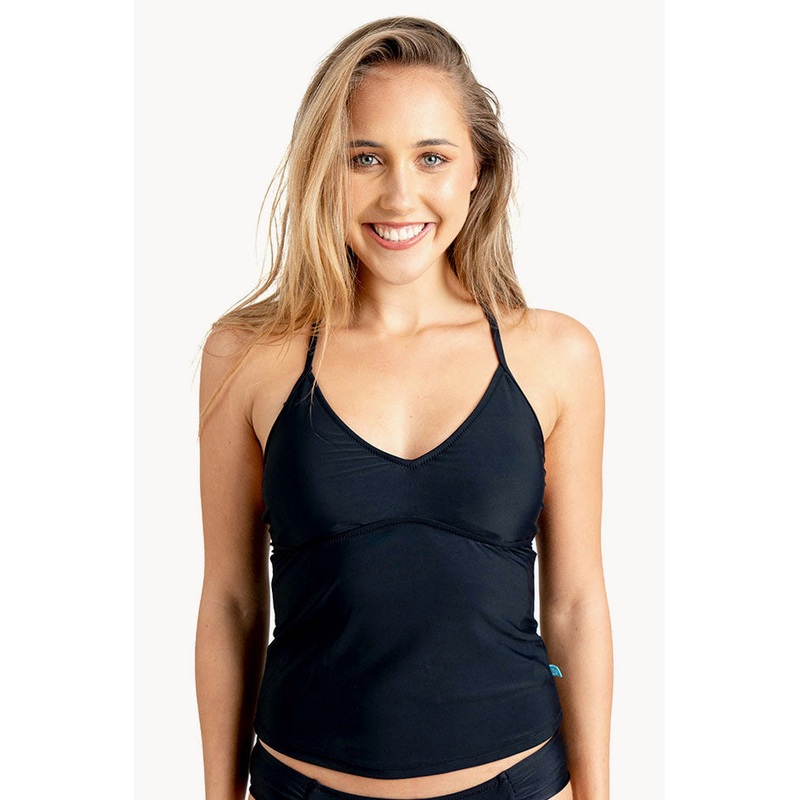 Plain Crossback Tankini Separate