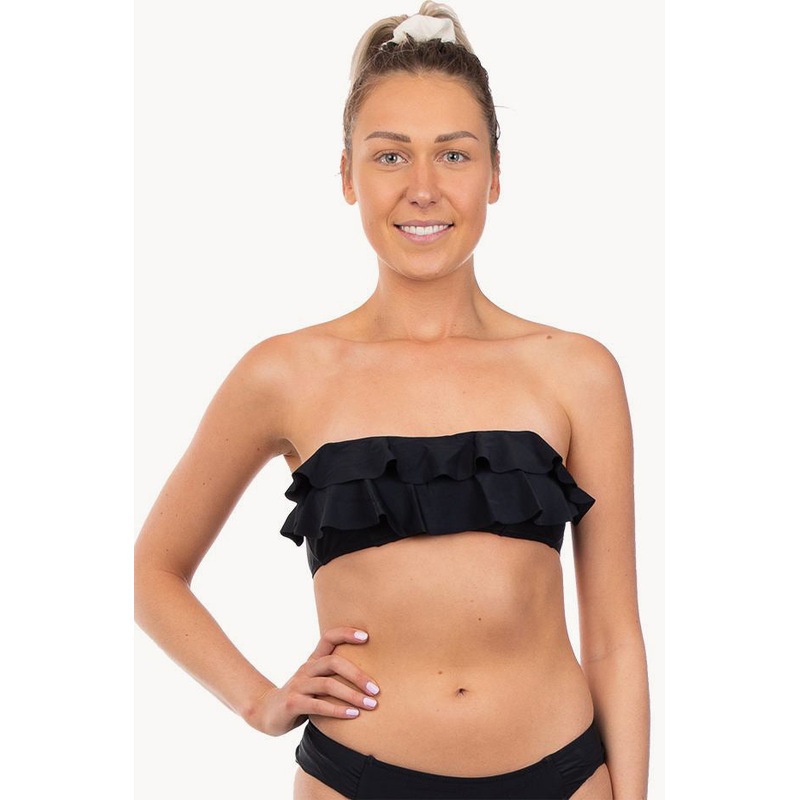 Plain Ruffle Tube Top