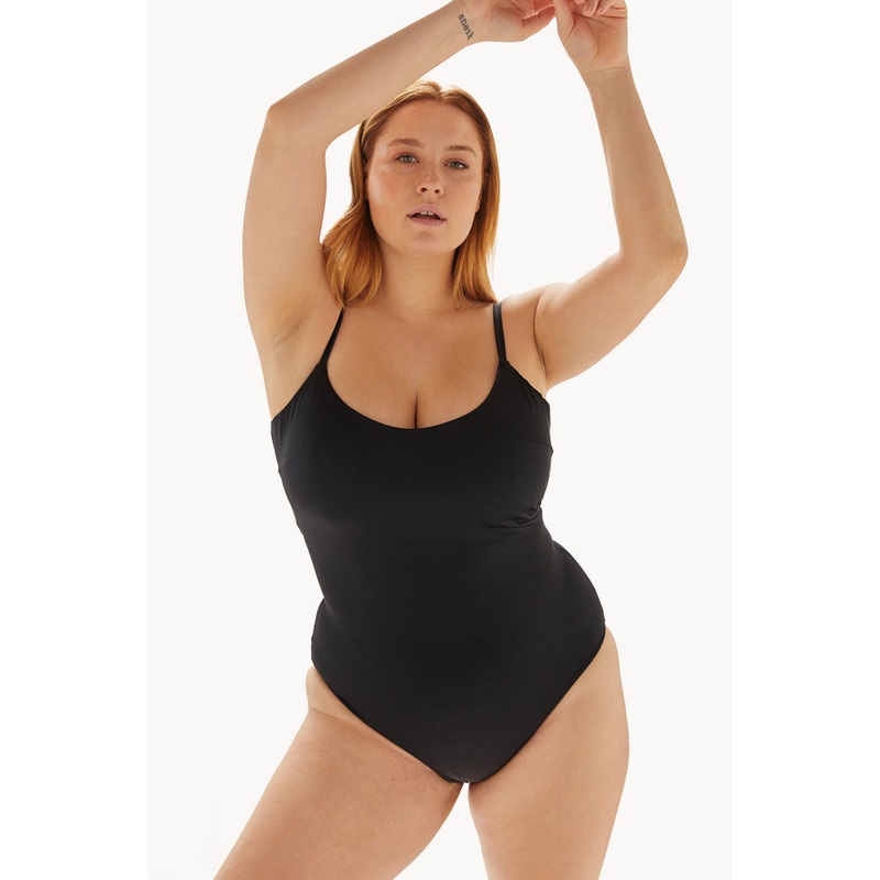 Plain G Cup Underwire One Piece