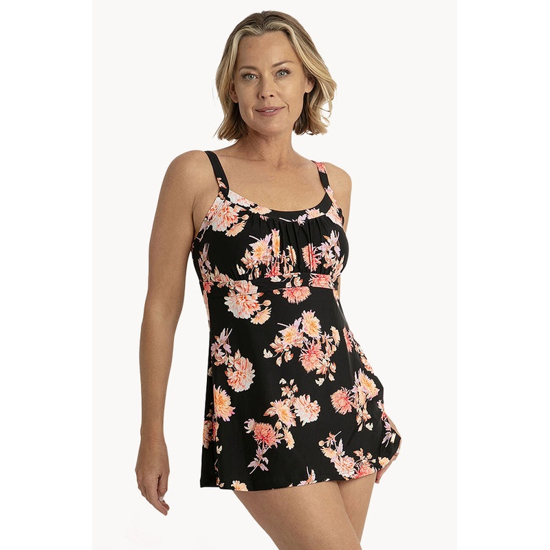 Select Floral Empire Swim Dress