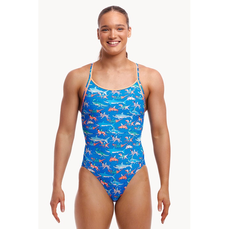 Fin Swimming Diamond Back One Piece