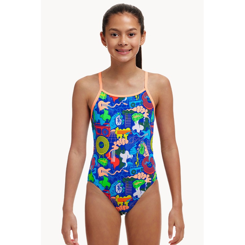 Girls Blues Baby Diamond Back One Piece