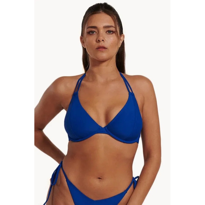 Plain E/F Cup Underwire Halter