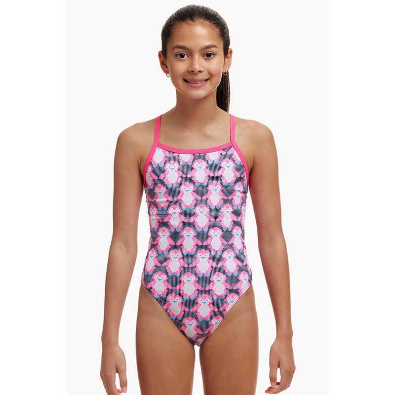 Girls Pen Guy Single Strap One Piece