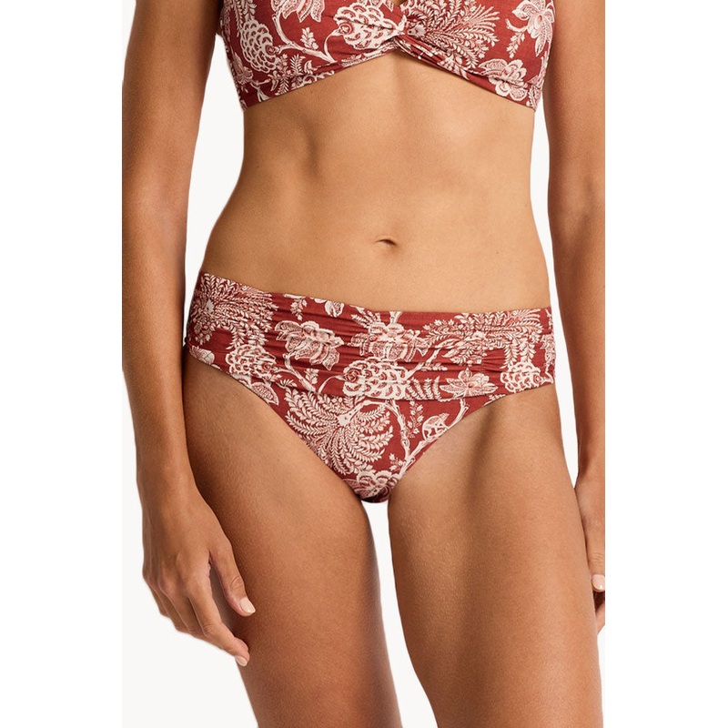 Inez Mid Rise Ruched Pant