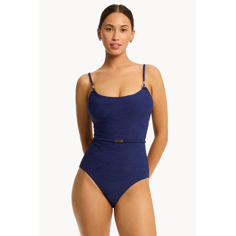 De Soleil Scoop Neck One Piece