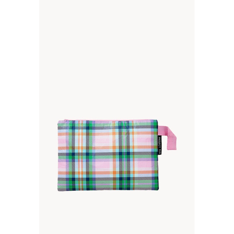Plaid Zip Pouch
