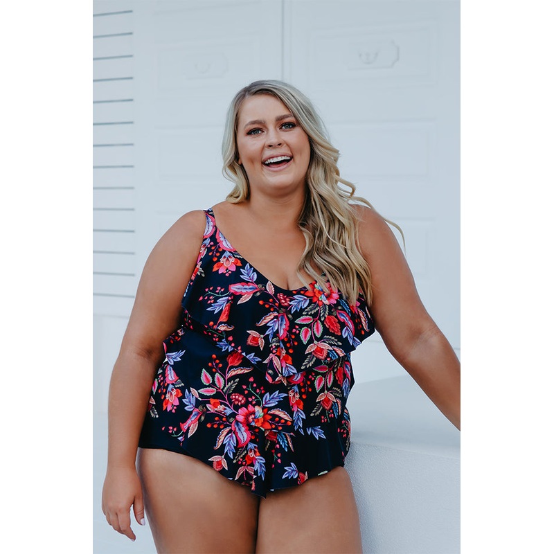 Wild Berries Tiered Tankini Separate
