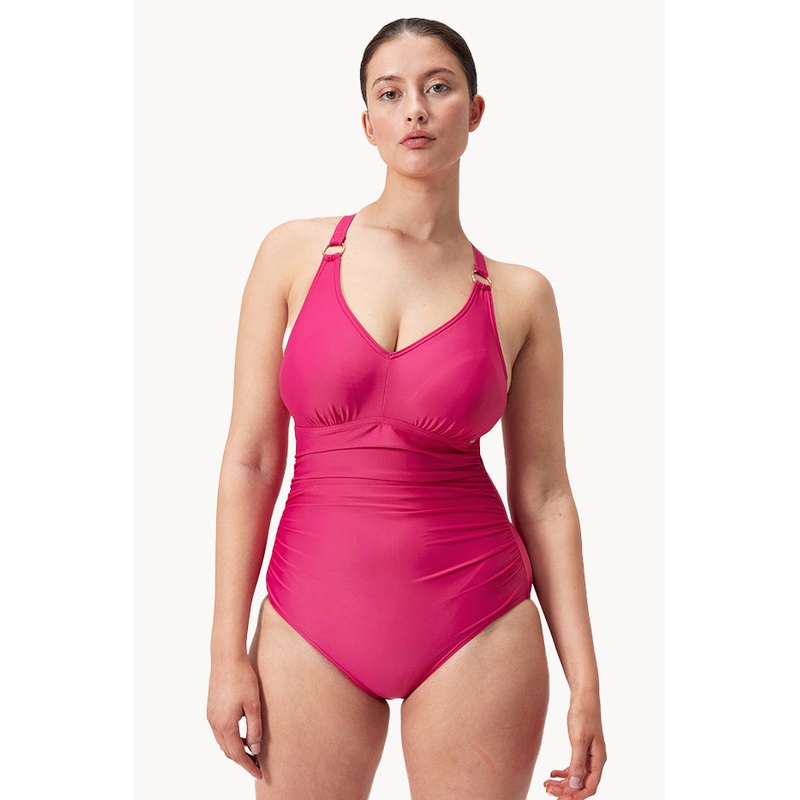 Shaping V Neck One Piece
