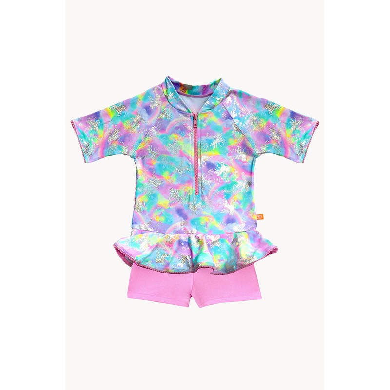 Girls Miss Dazzle Boyleg Sunsuit